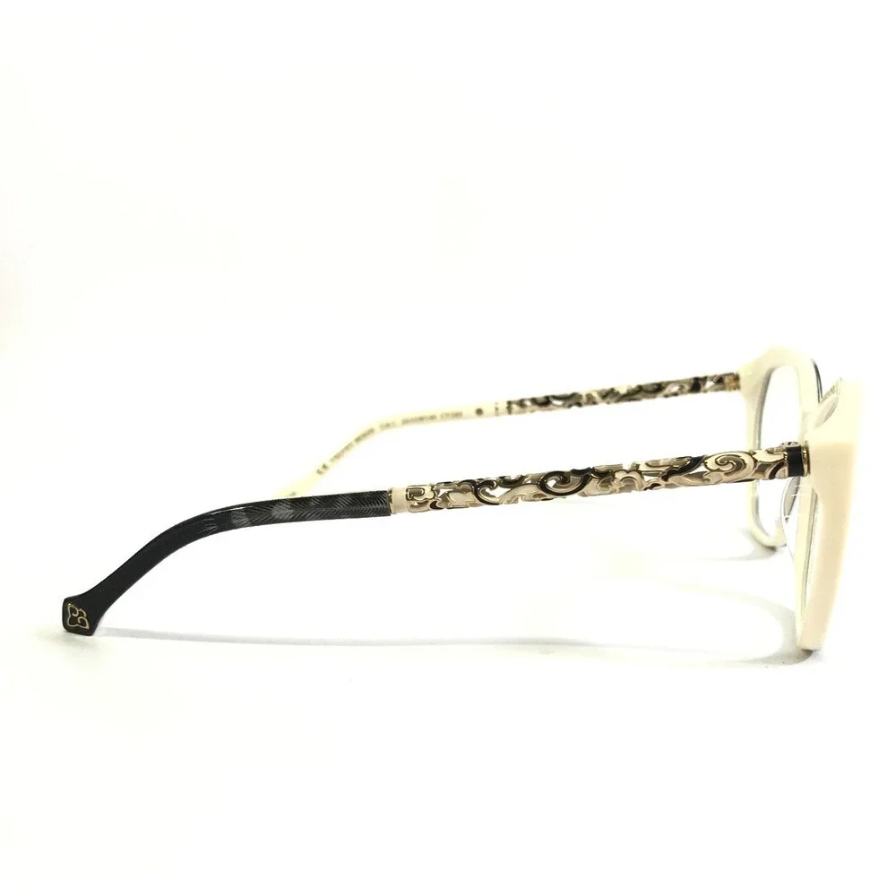 Coco Song Eyeglasses Frames VELVET MOON Col. 1 Black Ivory Gold Detail 55-18-140